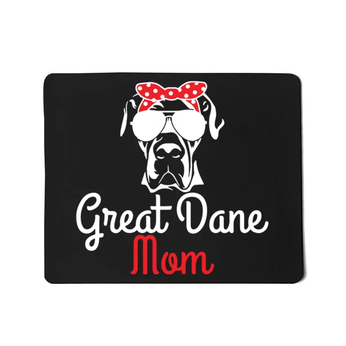 Great Dane Mom Vintage Funny Cute Dog Great Dane Mama Mousepad