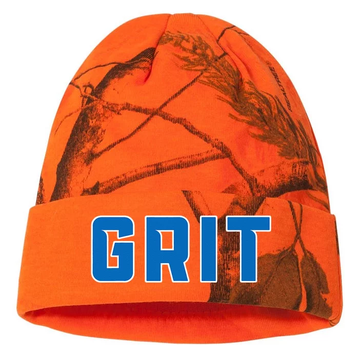 Grit Detroit Michigan Blue And White Kati - 12in Camo Beanie