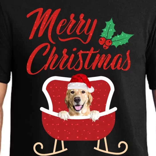 GoldenRetriever Dog Merry Christmas Design For The Holiday Season! Pajama Set