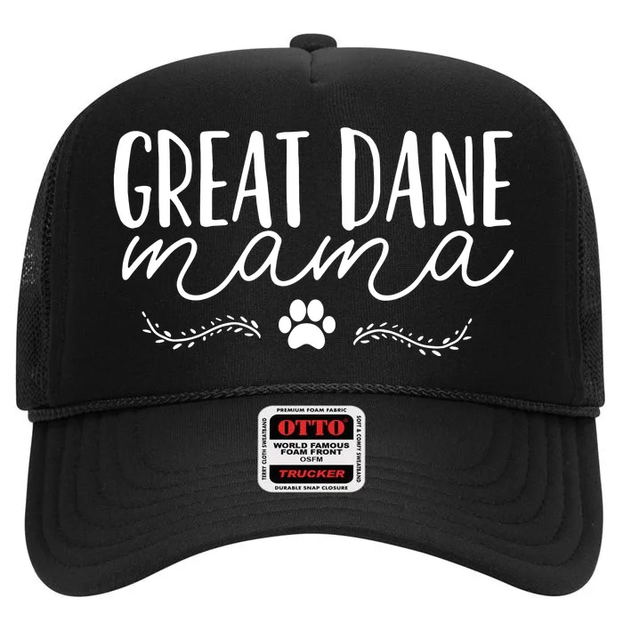 Great Dane Mom High Crown Mesh Trucker Hat