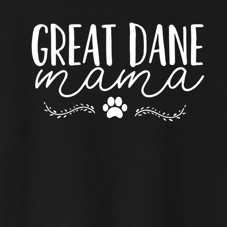 Great Dane Mom Women's Crop Top Tee