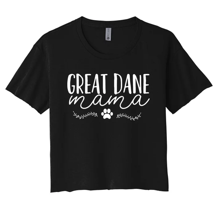 Great Dane Mom Women's Crop Top Tee