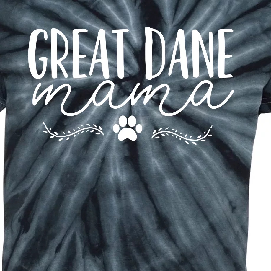 Great Dane Mom Kids Tie-Dye T-Shirt