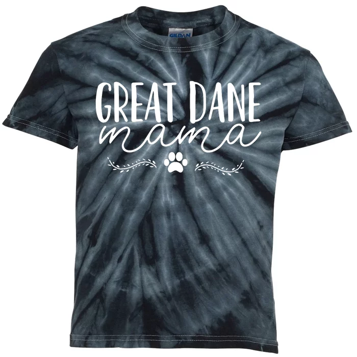 Great Dane Mom Kids Tie-Dye T-Shirt