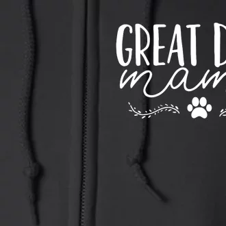 Great Dane Mom Full Zip Hoodie