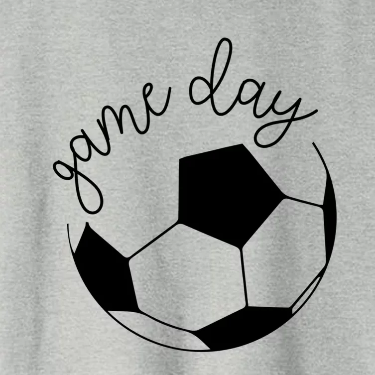 Game Day Mom Soccer Gift Women's Crop Top Tee