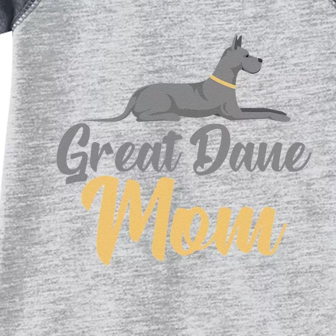 Great Dane Mom Mothers Day Design For Dog Lovers Infant Baby Jersey Bodysuit