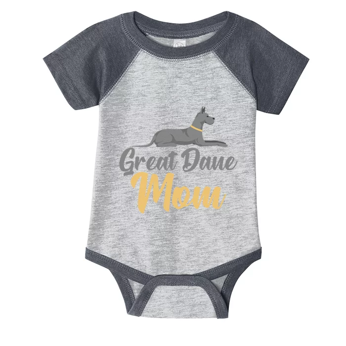 Great Dane Mom Mothers Day Design For Dog Lovers Infant Baby Jersey Bodysuit