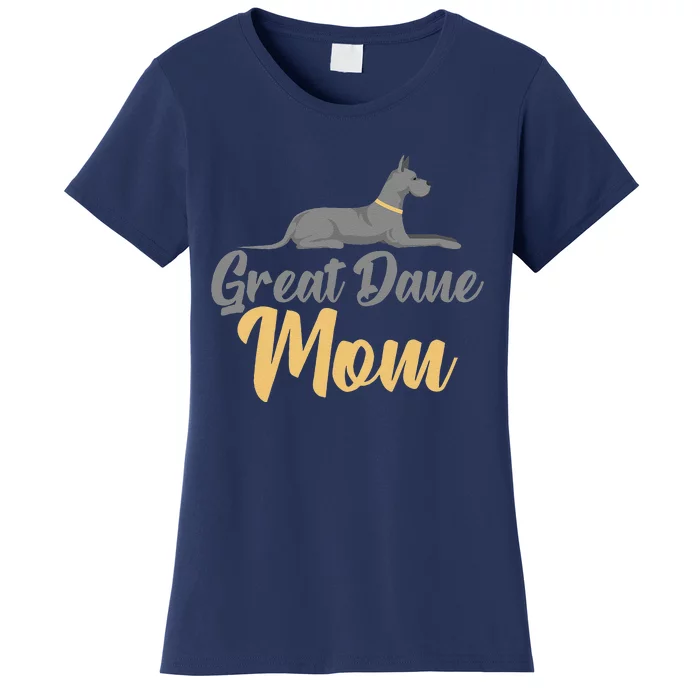 Great Dane Mom Mothers Day Design For Dog Lovers Women's T-Shirt