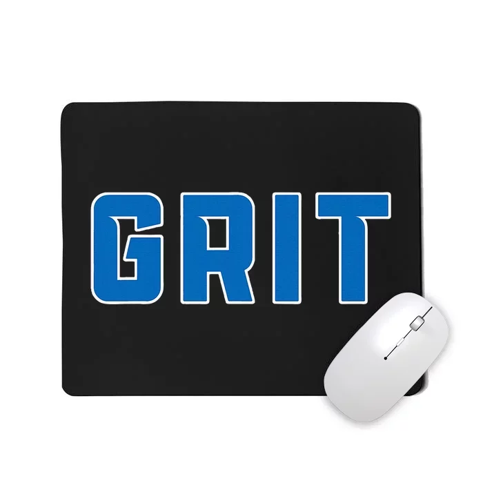 Grit Detroit Michigan Blue And White Mousepad