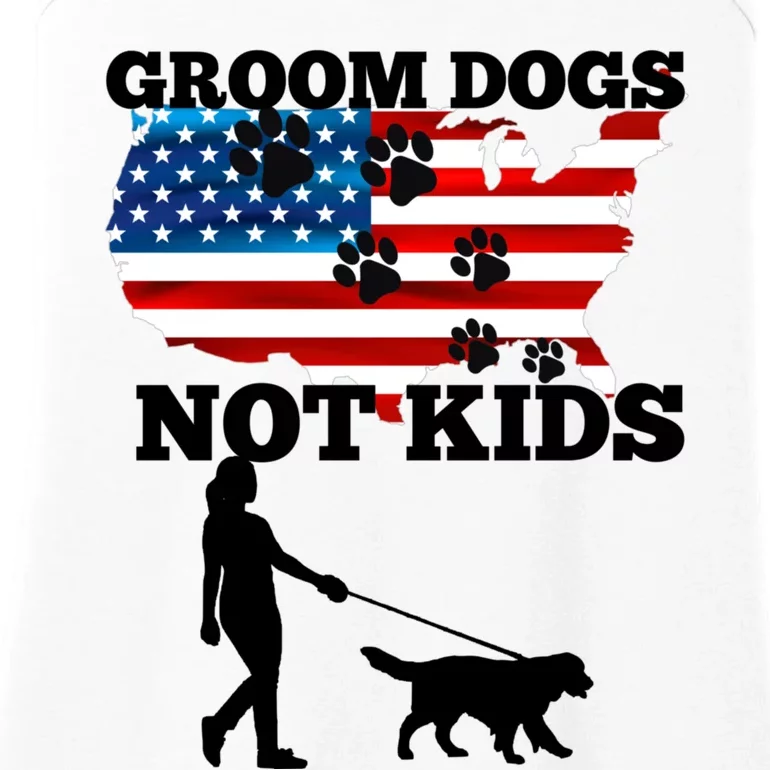 Groom Dogs Not Kids Funny Dogs Cute Meme Ladies Essential Tank