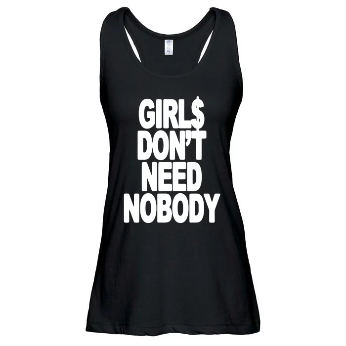 Girl$ DonT Need Nobody Blur Ladies Essential Flowy Tank