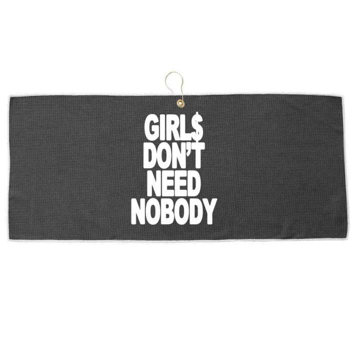 Girl$ DonT Need Nobody Blur Large Microfiber Waffle Golf Towel