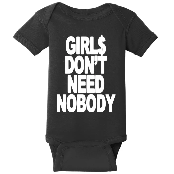 Girl$ DonT Need Nobody Blur Baby Bodysuit