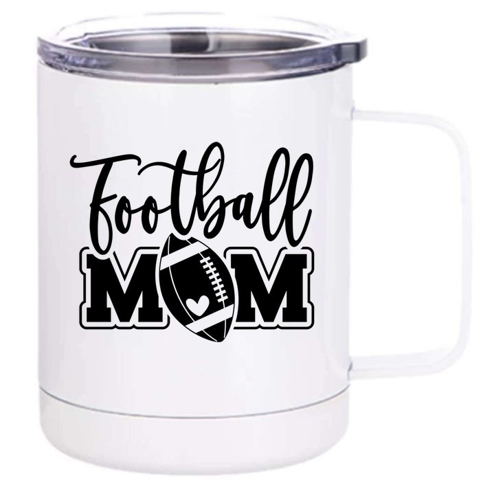 Game Day Or High School Football Mama Football Mom Great Gift Front & Back 12oz Stainless Steel Tumbler Cup