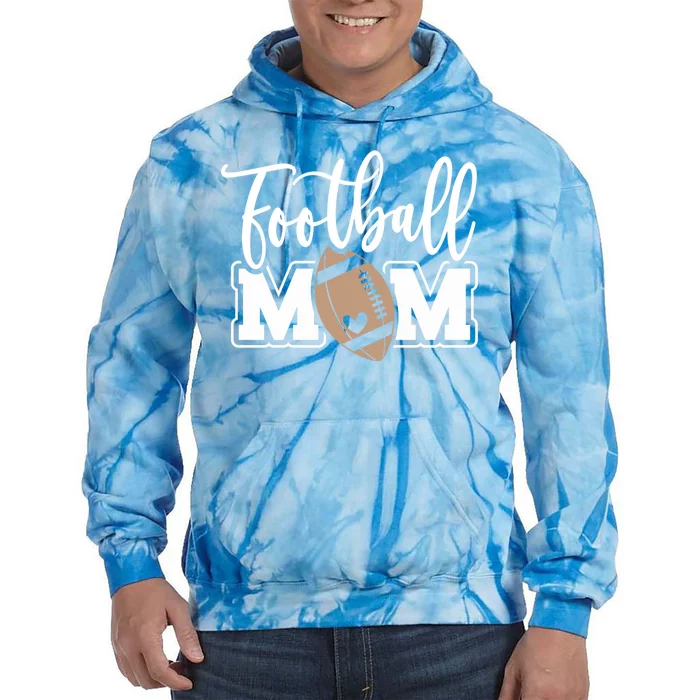 Game Day Or High School Football Mama Football Mom Funny Gift Tie Dye Hoodie