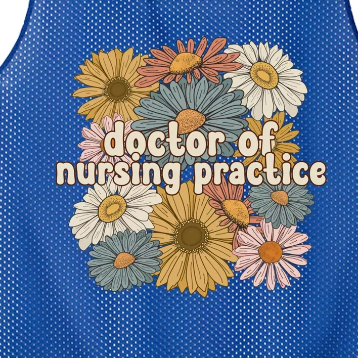 Groovy Doctor Of Nursing Practice Flowers Gift Mesh Reversible Basketball Jersey Tank