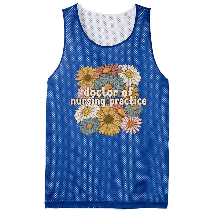 Groovy Doctor Of Nursing Practice Flowers Gift Mesh Reversible Basketball Jersey Tank