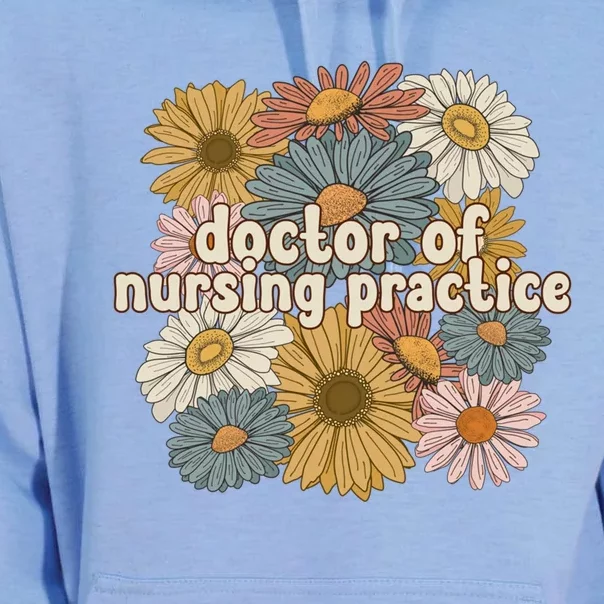 Groovy Doctor Of Nursing Practice Flowers Gift Unisex Surf Hoodie