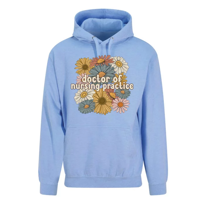 Groovy Doctor Of Nursing Practice Flowers Gift Unisex Surf Hoodie