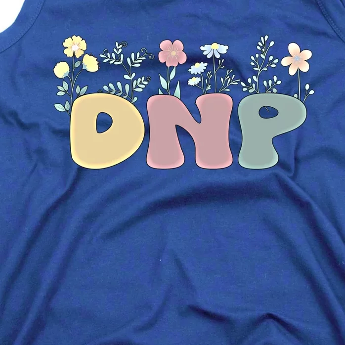 Groovy Doctor Of Nursing Practice Flowers Gift Tank Top