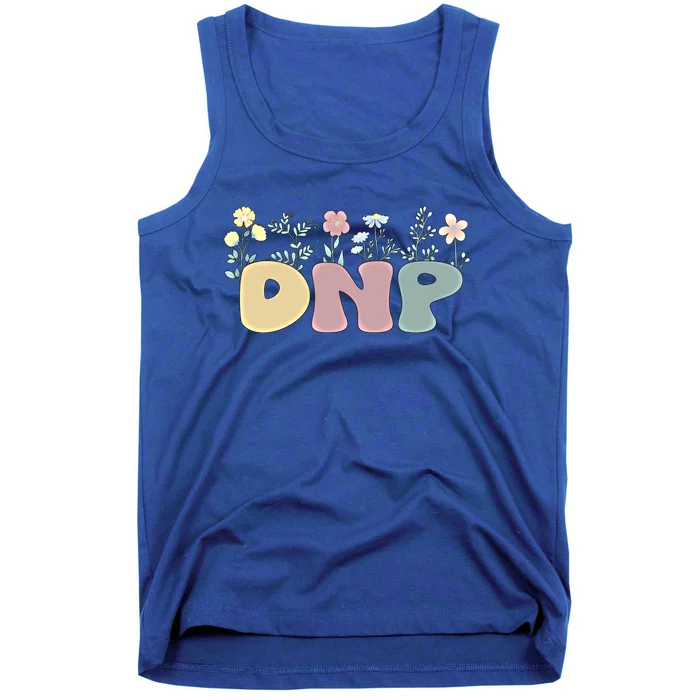 Groovy Doctor Of Nursing Practice Flowers Gift Tank Top