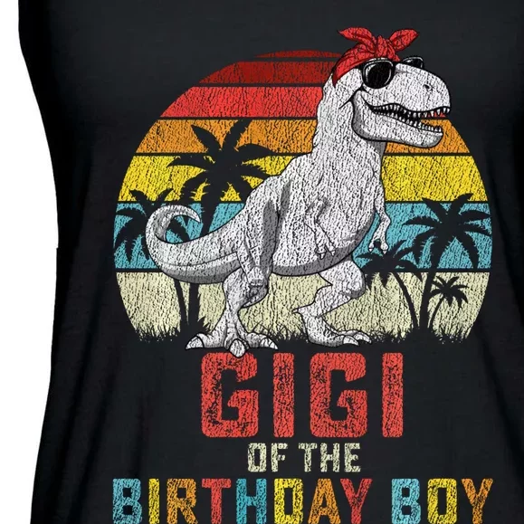 Gigi Dinosaur Of The Birthday Matching Family Sweat Ladies Essential Flowy Tank