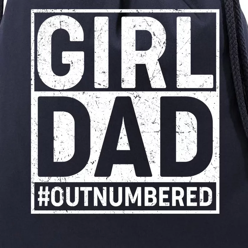 Girl Dad #OutNumbered Drawstring Bag