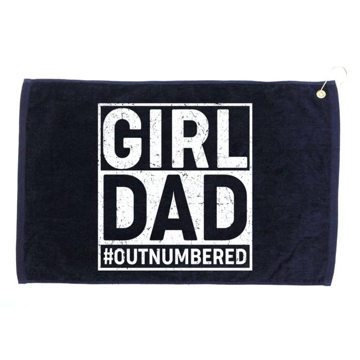 Girl Dad #OutNumbered Grommeted Golf Towel