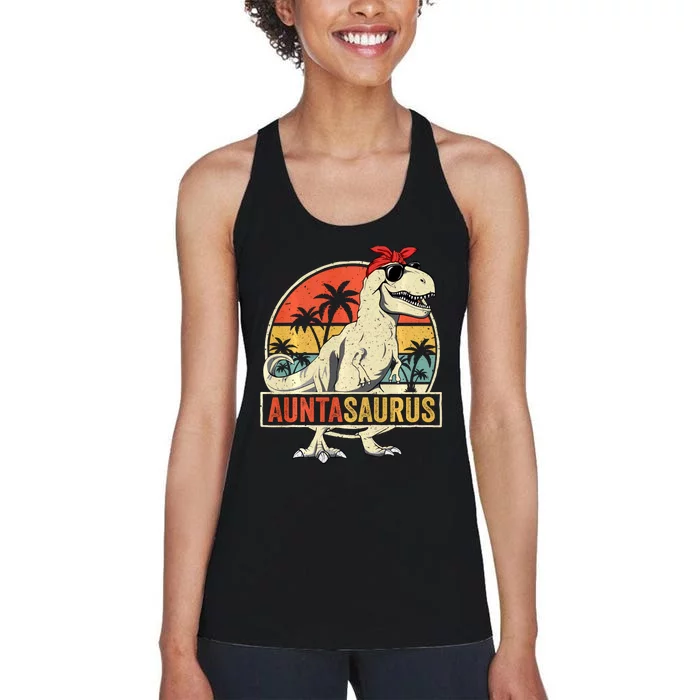 Granny Dinosaur Of The Birthdaymatching Family Long Sleeve Women's Racerback Tank