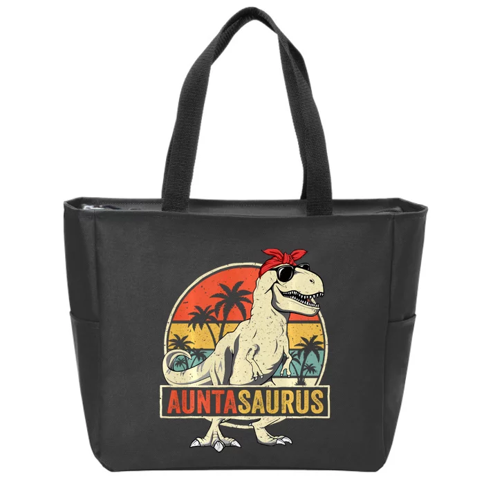 Granny Dinosaur Of The Birthdaymatching Family Long Sleeve Zip Tote Bag