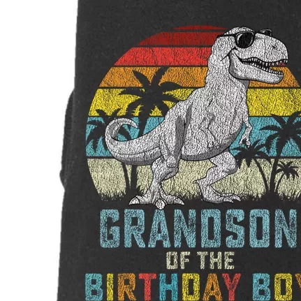 Grandson Dinosaur Of The Birthday Matching Family Doggie 3-End Fleece Hoodie