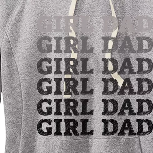 Girl Dad Outnumbered Proud New Father Gift Women's Fleece Hoodie