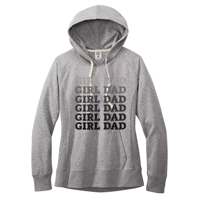 Girl Dad Outnumbered Proud New Father Gift Women's Fleece Hoodie