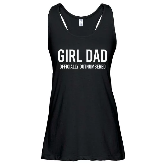 Girl Dad Officially Outnumbered Funny Ladies Essential Flowy Tank