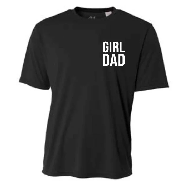 Girl Dad Pocket Print Daddy Papa Father's Day Cooling Performance Crew T-Shirt