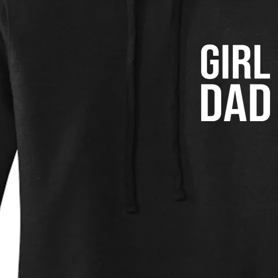 Girl Dad Pocket Print Daddy Papa Father's Day Women's Pullover Hoodie