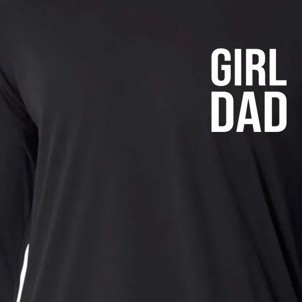 Girl Dad Pocket Print Daddy Papa Father's Day Cooling Performance Long Sleeve Crew