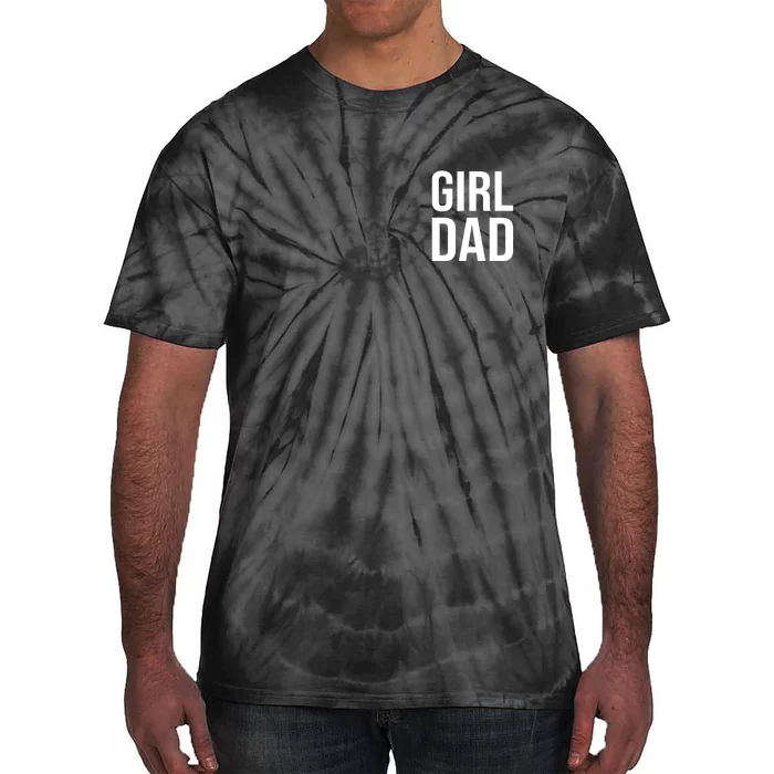 Girl Dad Pocket Print Daddy Papa Father's Day Tie-Dye T-Shirt