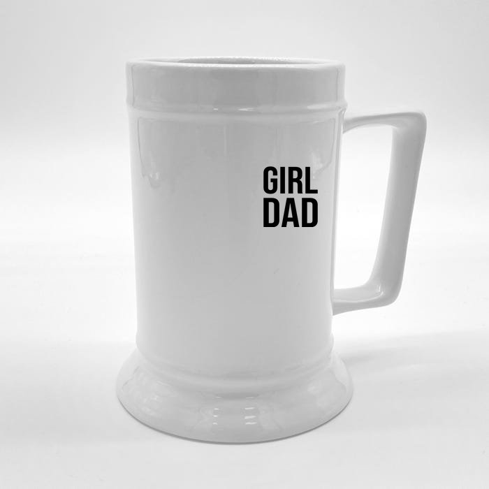 Girl Dad Pocket Print Daddy Papa Father's Day Front & Back Beer Stein