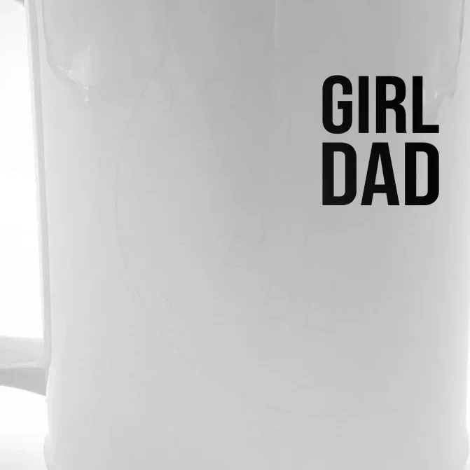 Girl Dad Pocket Print Daddy Papa Father's Day Front & Back Beer Stein