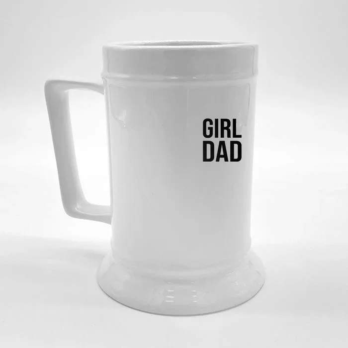 Girl Dad Pocket Print Daddy Papa Father's Day Front & Back Beer Stein