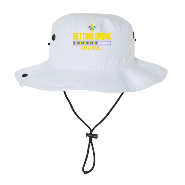 Getting Drunk Please Wait Mardi Gras Party Ing Cute Gift Legacy Cool Fit Booney Bucket Hat