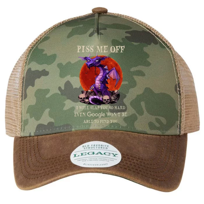 Grumpy Dragon Piss Me Off I Will Slap You So Hard Legacy Tie Dye Trucker Hat