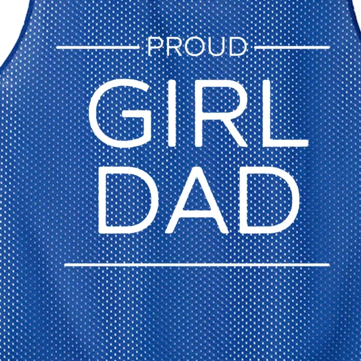 Girl Dad Proud Girl Dad Outnumbered Girl Dad Gift Mesh Reversible Basketball Jersey Tank