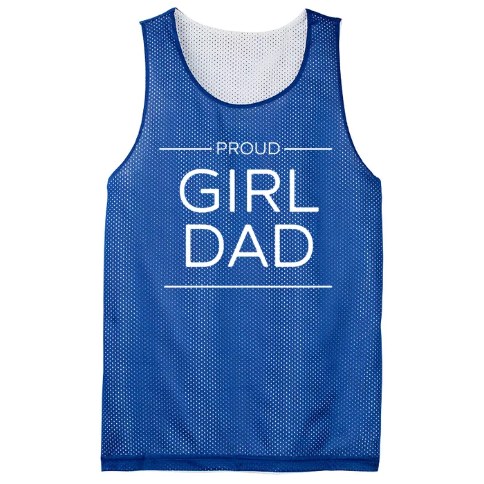 Girl Dad Proud Girl Dad Outnumbered Girl Dad Gift Mesh Reversible Basketball Jersey Tank