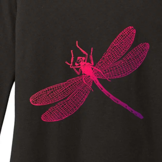 Garden Dragonfly Print Gift Womens CVC Long Sleeve Shirt