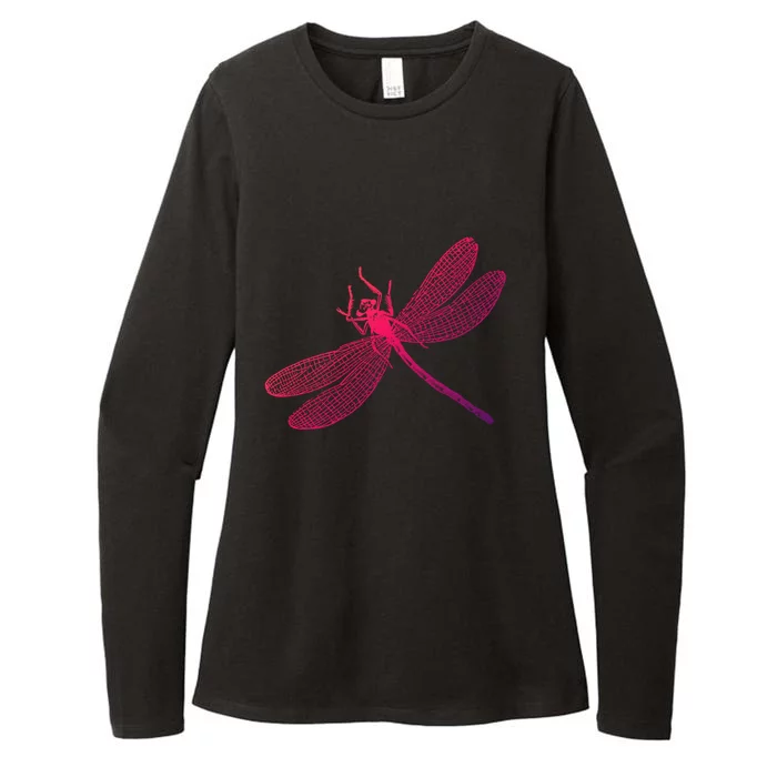 Garden Dragonfly Print Gift Womens CVC Long Sleeve Shirt