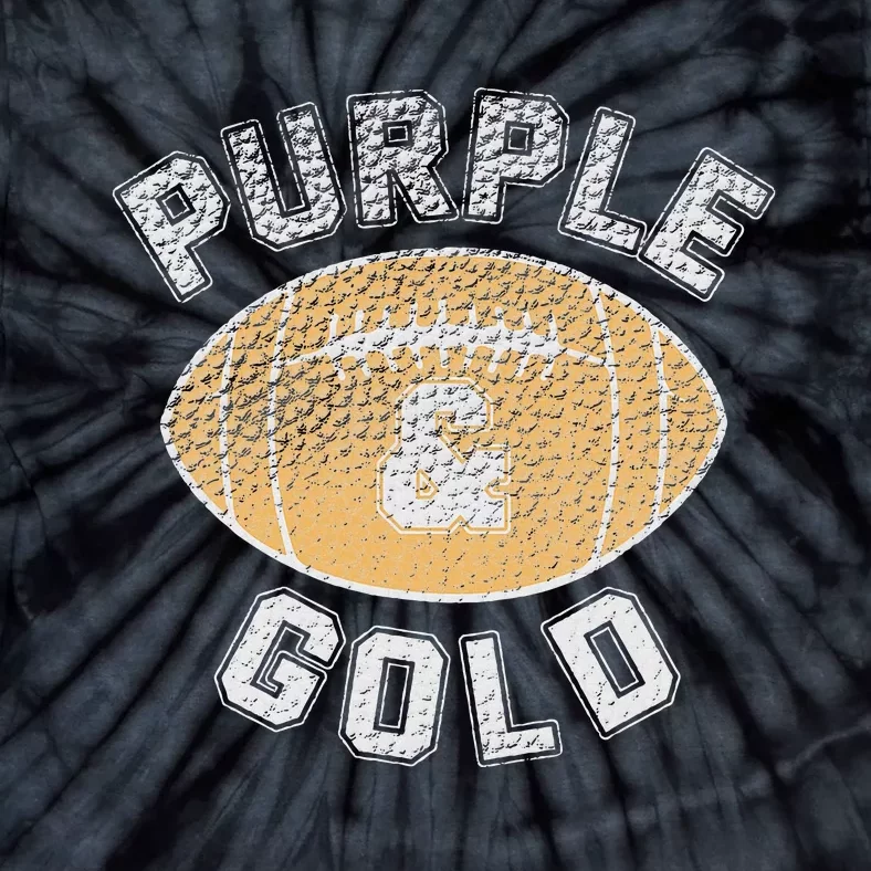 Game Day Purple And Gold Football Group High School Tie-Dye T-Shirt