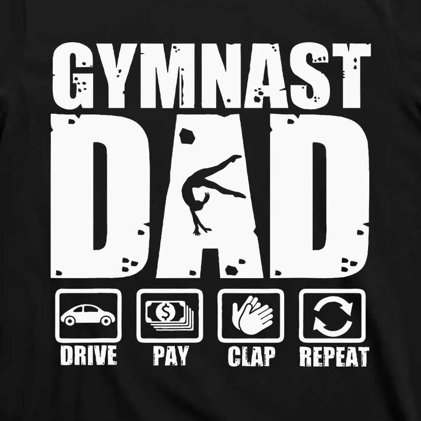 Gymnast Dad Proud Gymnastics Father Humor T-Shirt